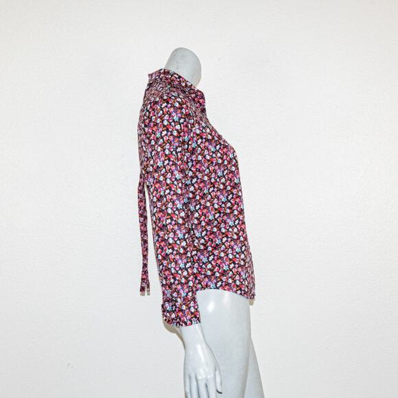 J.Crew Liberty Art Fabric Sarah Tie Neck Button up Shirt size 6 - Picture 3 of 9